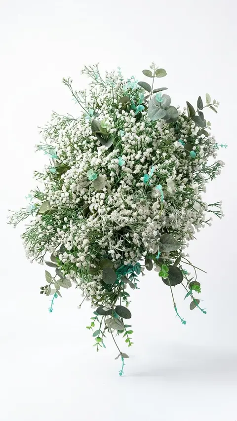 Arrastadeira com Flores Brancas – 1 m