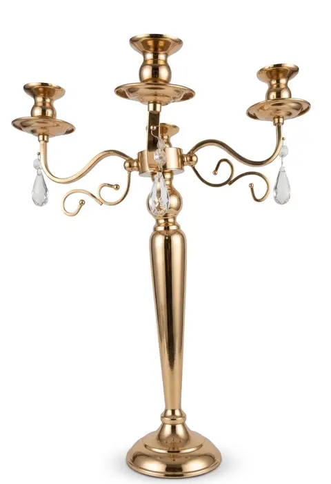 candelabro dourado 4 velas