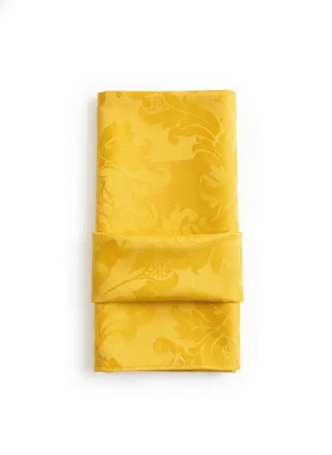 Guardanapo em Tecido Oxford Brocado – Amarelo