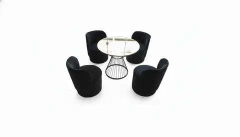 Jogo de Mesa com 4 poltronas