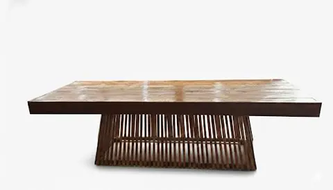 Mesa de madeira ripada (3,0x1,0)