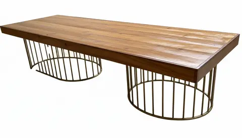 Mesa Madeira base Bambuzinho (3,0x1,0)