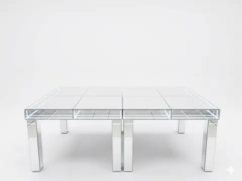 Mesa Quadrada Espelhada