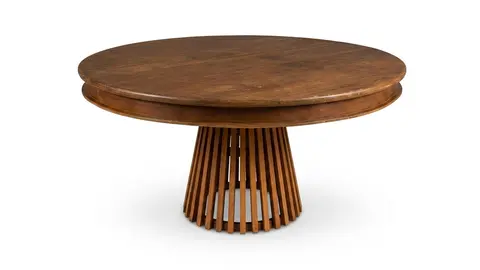 Mesa Redonda de Madeira Pé Ripado D;1,60 A;0,80