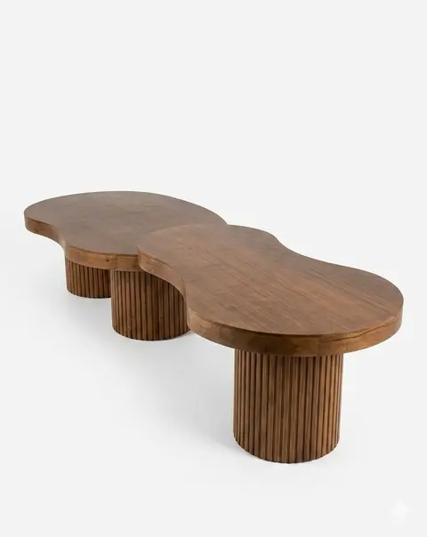 Mesa Orgânica Ripada (3 bases)