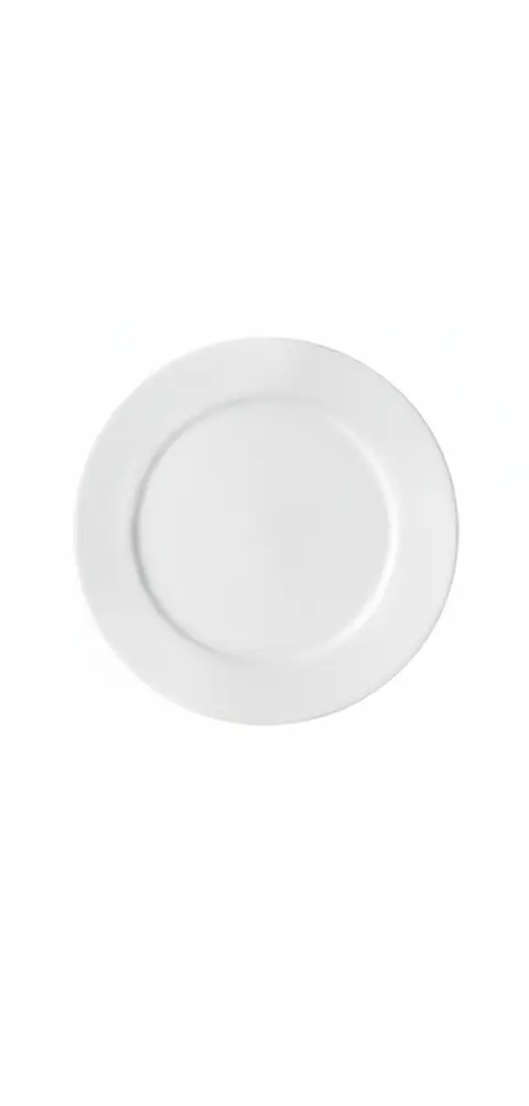 Prato de sobremesa redondo de porcelana