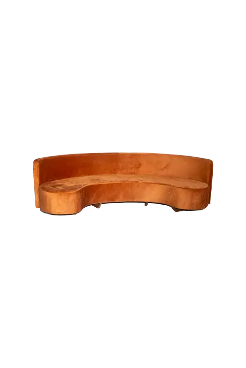 Sofá Curvo Grande Terracota