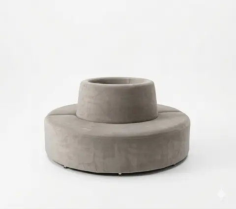 Sofá Ilha Bege Pequeno