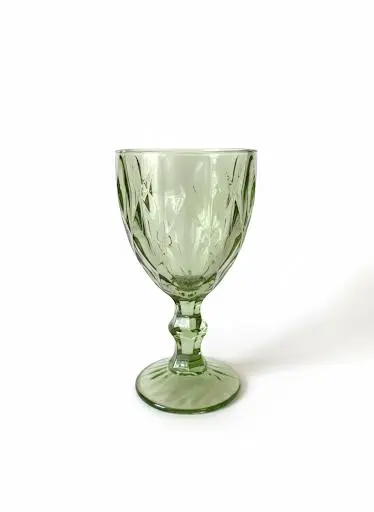 Taça colorida verde diamond