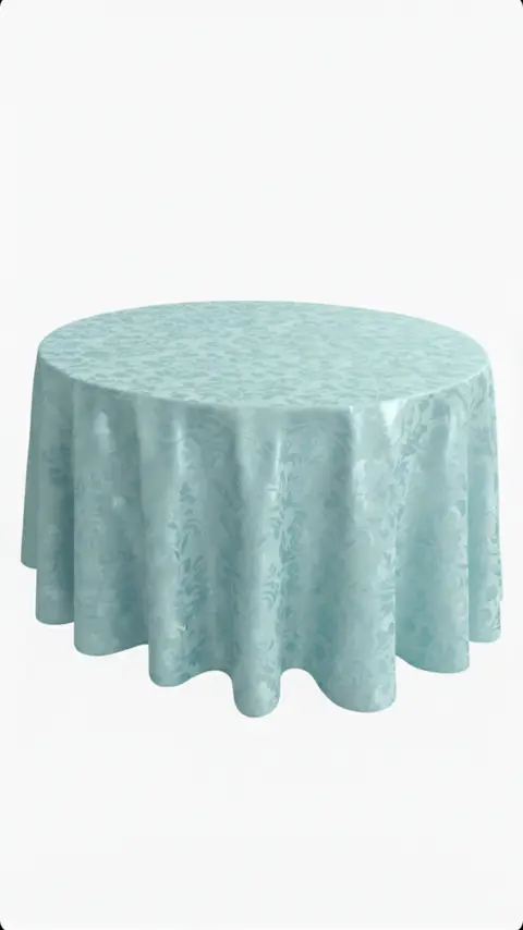 Toalha redonda brocada Tiffany