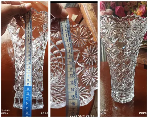 Vaso craquelado flor