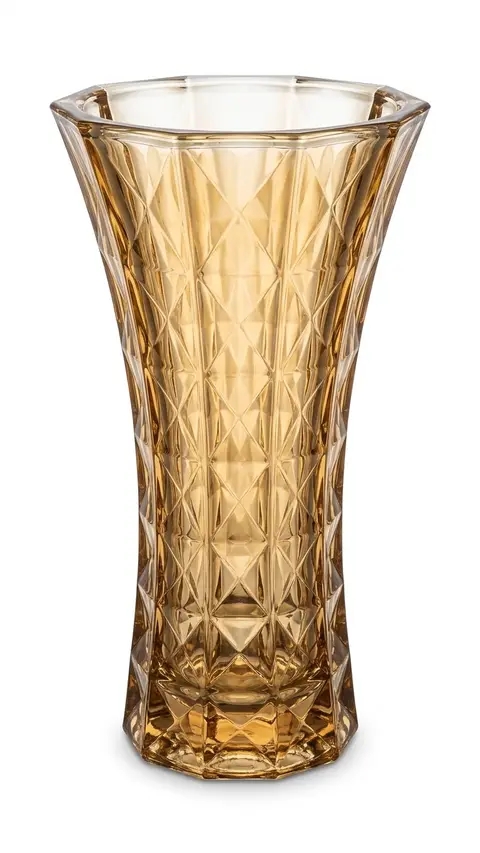 Vaso craquelado âmbar maior